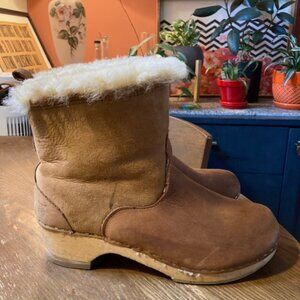 Sandgrens 40 8.5 shearling clogs boots like No. 6